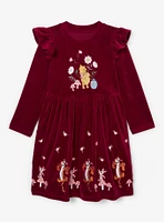 Disney Winnie the Pooh Floral Bear & Friends Toddler Long Sleeve Dress - BoxLunch Exclusive