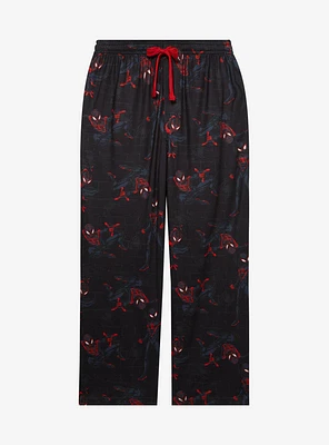 Marvel Spider-Man: Across the Spider-Verse Miles Morales Allover Print Women's Plus Sleep Pants — BoxLunch Exclusive