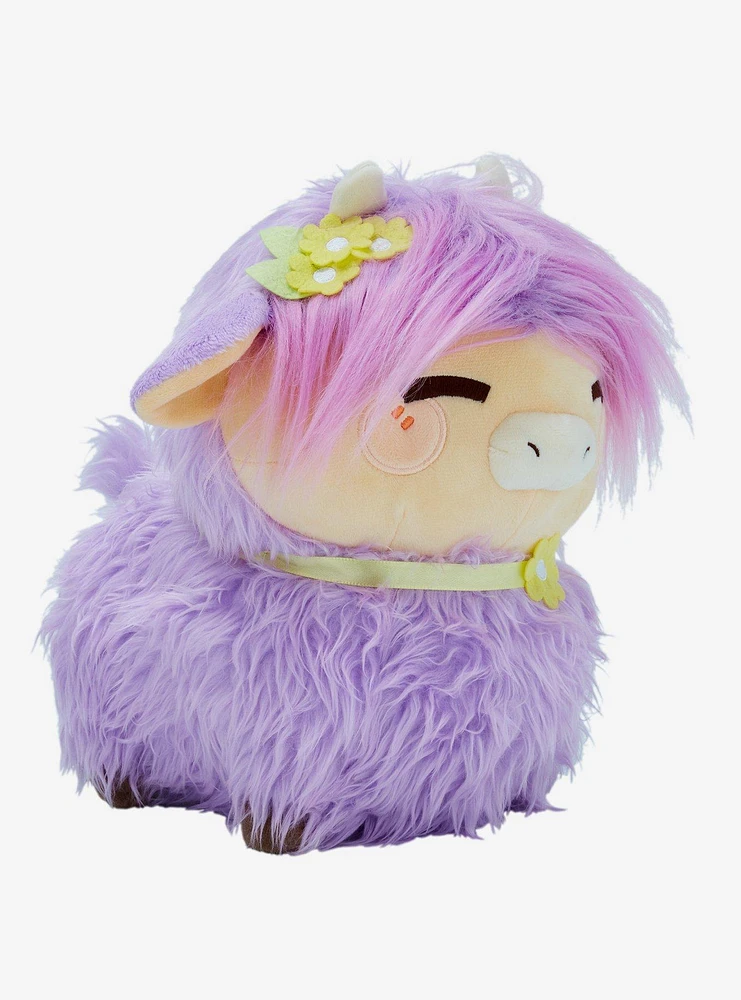 Honeymaru Lavender Long-Haired Cow Plush