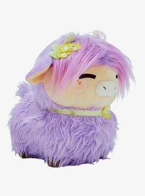 Honeymaru Lavender Long-Haired Cow Plush