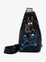 Regular Show Mordecai & Rigby Embroidered Crossbody Sling Bag — BoxLunch Exclusive