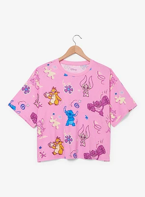 Disney Lilo & Stitch Alien Cousins Allover Print Women's Plus T-Shirt - BoxLunch Exclusive