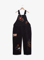 Her Universe Star Wars Rebel Symbols Women's Plus Corduroy Overalls - BoxLunch Exclusive