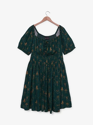 the Lord of Rings Icons Allover Print Plus Smock Dress - BoxLunch Exclusive