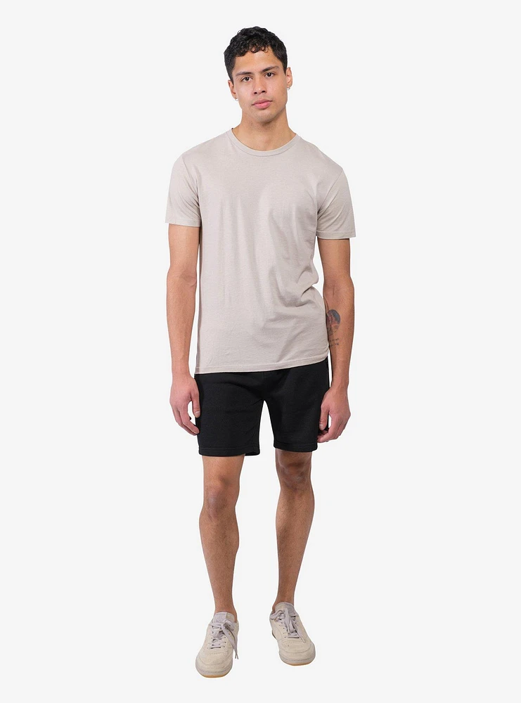 Black Zip Pocket Fleece Short