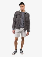 Oatmeal Zip Pocket Fleece Short