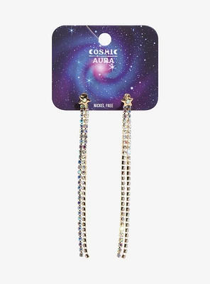 Cosmic Aura Star Rope Bling Drop Earrings