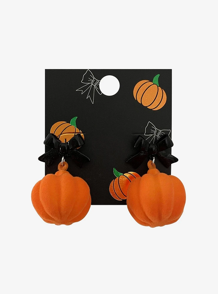 Pumpkin Bow Earrings