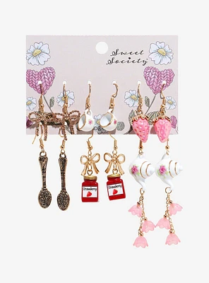 Sweet Society Tea Party Icon Earring Set