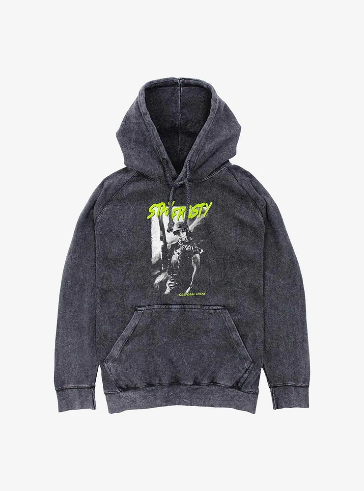 Alien Stay Frosty Mineral Wash Hoodie