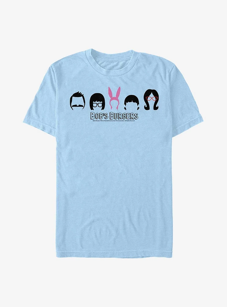 Bob's Burgers Hair Lineup T-Shirt