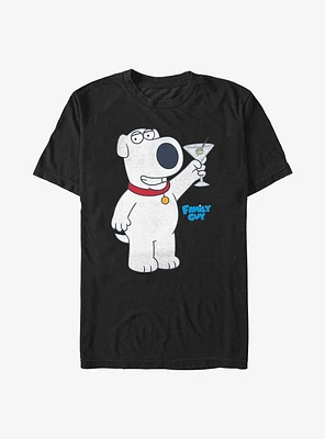 Family Guy Brian Martini Pose T-Shirt