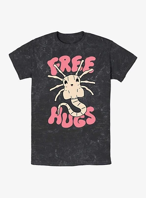 Alien Free Hugs Mineral Wash T-Shirt