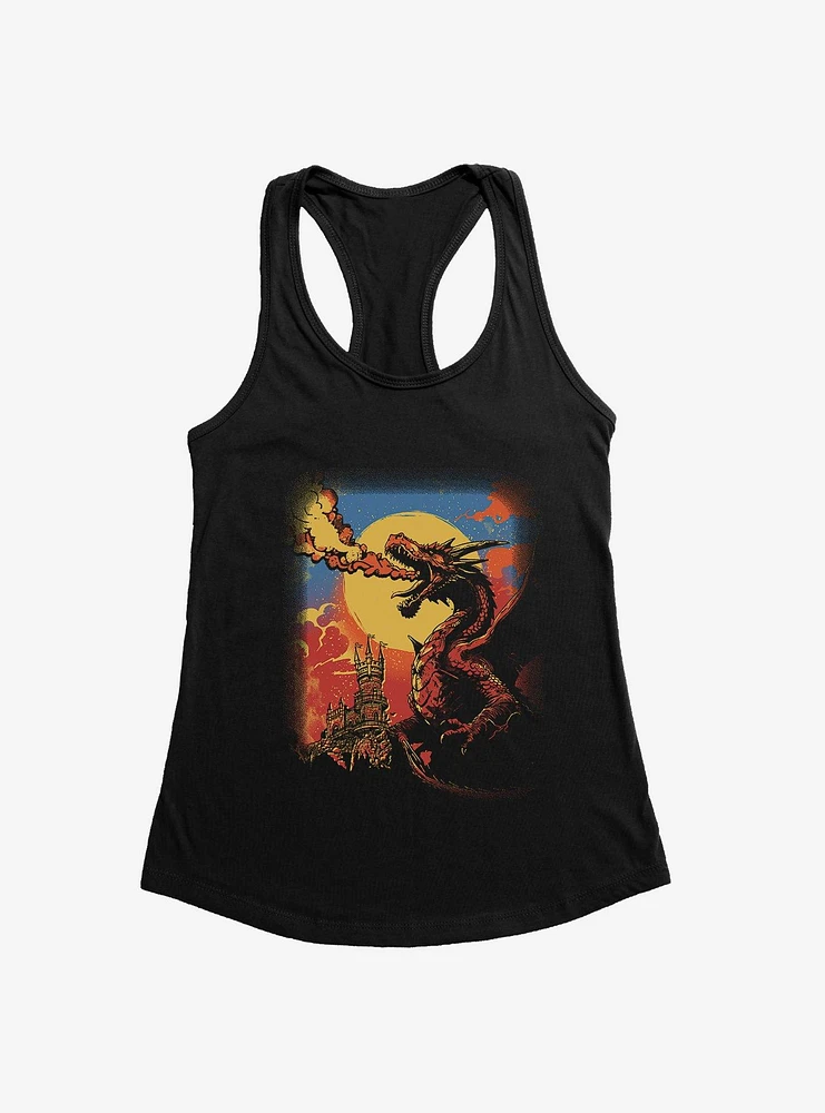 Fire Breathing Dragon Girls Tank