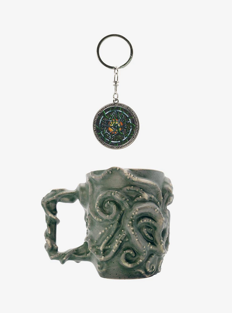 Cthulhu Keychain and 3D Mug Bundle