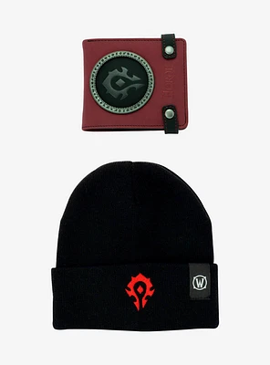 World of Warcraft Horde Wallet & Beanie Bundle