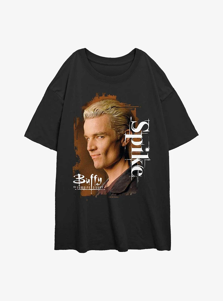 Buffy the Vampire Slayer Spike Womens Oversized T-Shirt