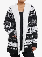 Harry Potter Icons Fair Isle Sherpa Girls Cardigan