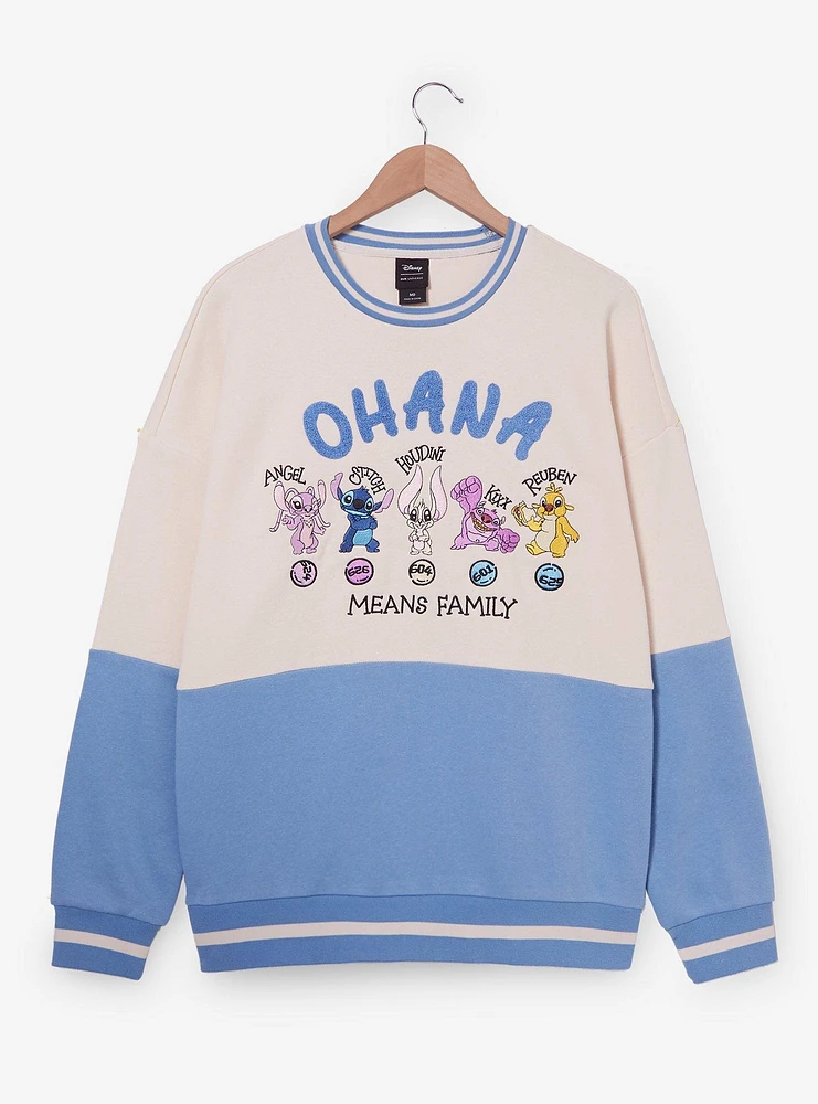 Disney Lilo & Stitch Ohana Means Family Crewneck — BoxLunch Exclusive