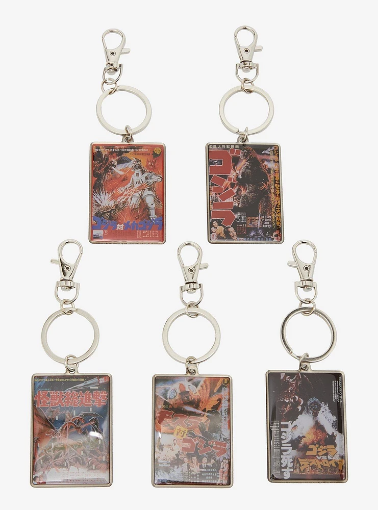 Godzilla Poster Blind Box Key Chains