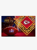 NFL Chiefs SB58 Arrival Participant Large Washable Rug