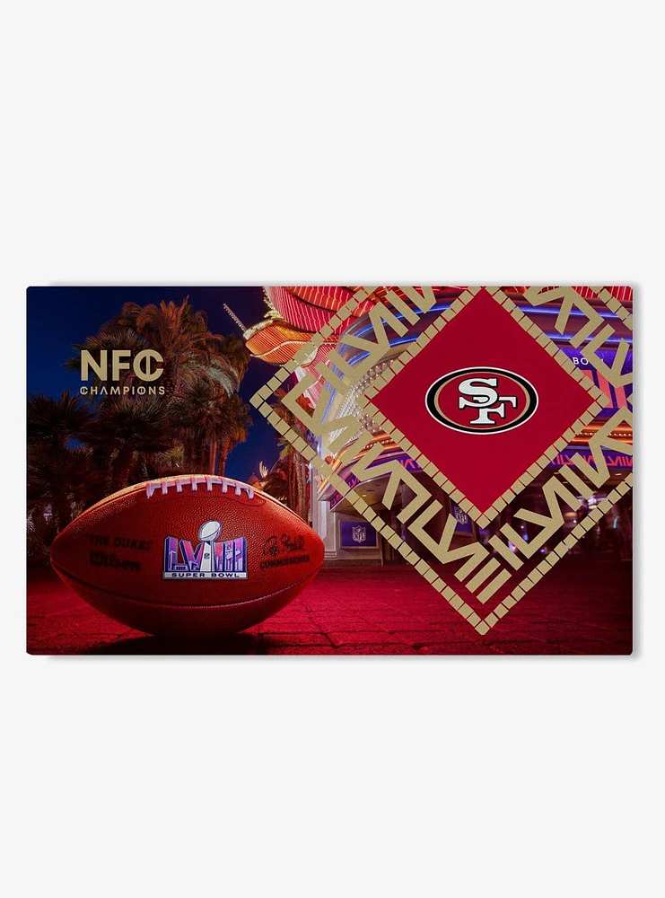 NFL 49ers SB58 Arrival Participant Large Washable Rug