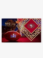 NFL 49ers SB58 Arrival Participant Large Washable Rug