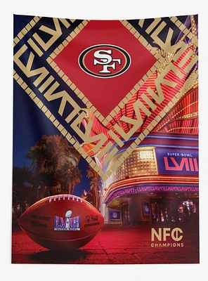 NFL 49ers SB58 Arrival Participant Large Printed Wall Tapestry