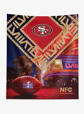NFL 49ers SB58 Arrival Participant Small Printed Wall Tapestry