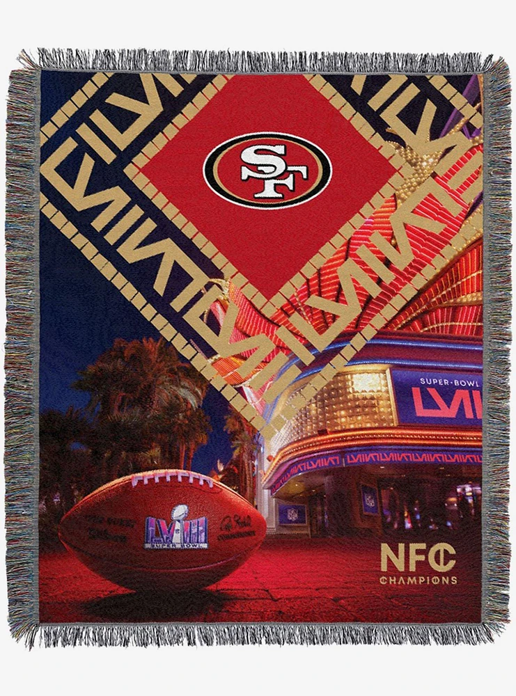 NFL 49ers SB58 Arrival Participant Woven Tapestry