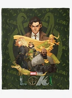 Marvel Loki Crew Silk Touch Throw Blanket