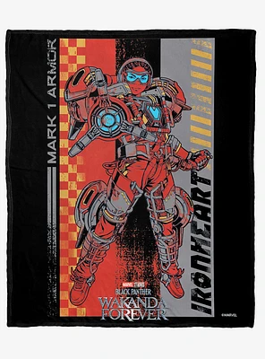 Marvel Black Panther Ironheart Silk Touch Throw Blanket