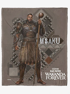 Marvel Black Panther Mbaku Silk Touch Throw Blanket