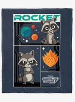 Marvel Guardians of the Galaxy 3 Space Rocket Silk Touch Throw