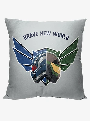 Marvel Captain America Brave New World Printed Throw Pillow