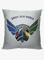 Marvel Captain America Brave New World Printed Throw Pillow