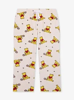 Disney Winnie the Pooh Hunny Bear Plush Allover Print Women's Plus Sleep Pants - BoxLunch Exclusive