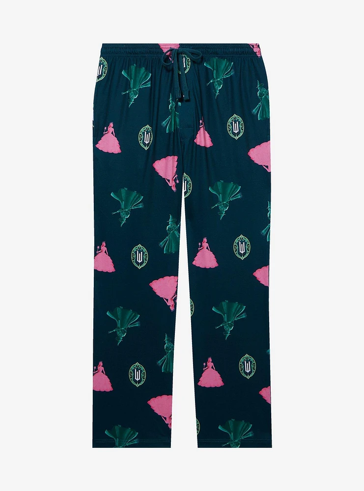 Wicked Glinda & Elphaba Allover Print Sleep Pants - BoxLunch Exclusive