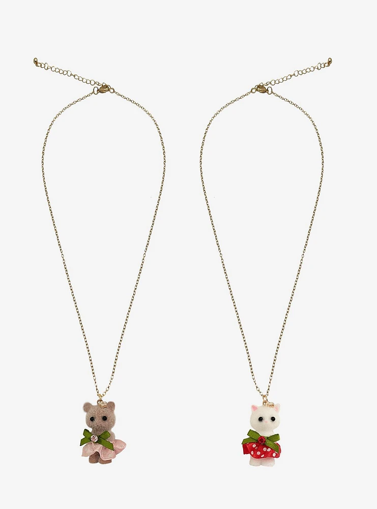 Sweet Society Cottagecore Kitties Best Friend Necklace Set