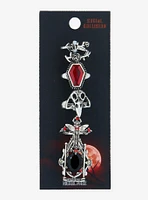 Social Collision Gothic Rose Coffin Ring Set