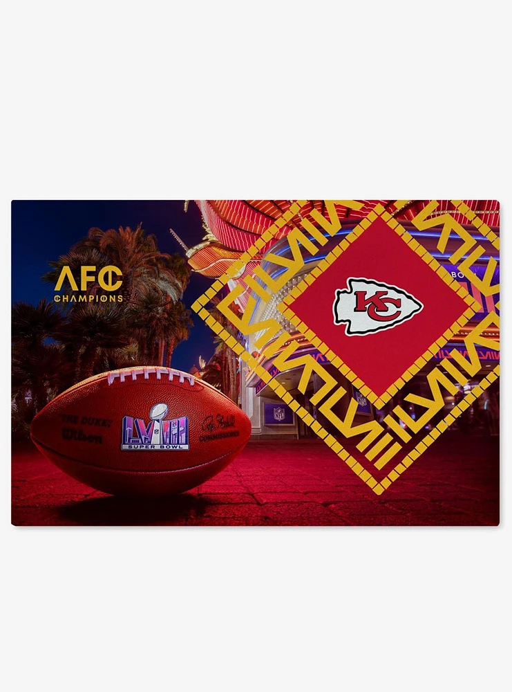 NFL Chiefs SB58 Arrival Participant Washable Rug