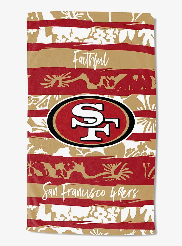 NFL 49Ers Pocket Beach Towel