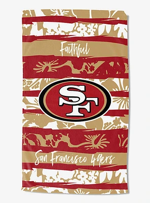 NFL 49Ers Pocket Beach Towel