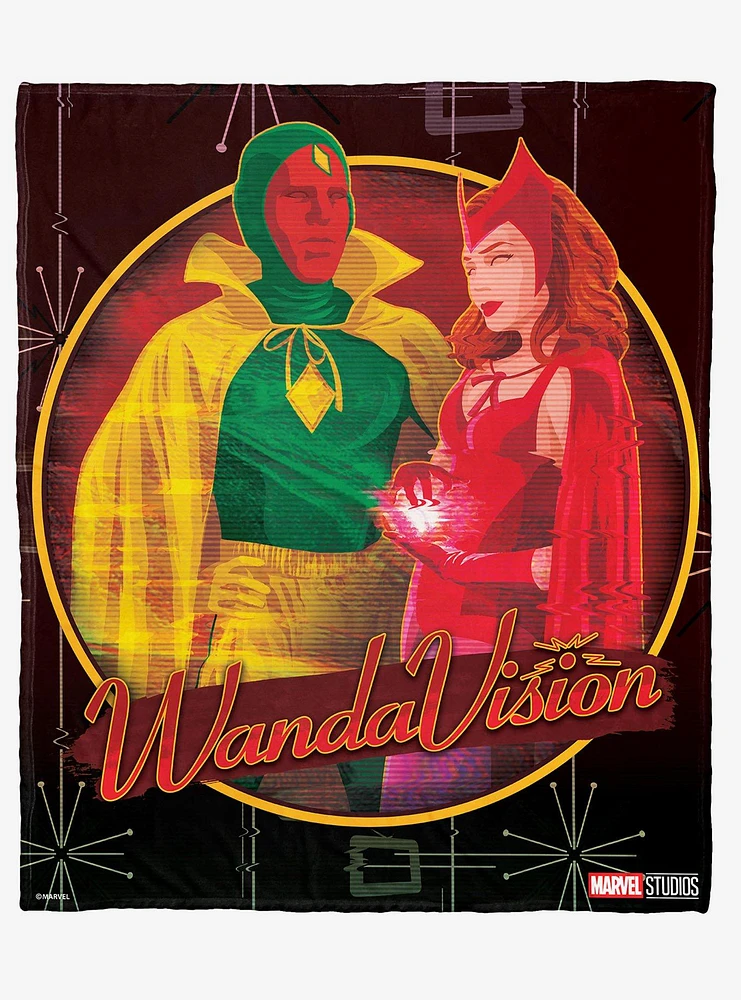 Marvel Wandavision Vintage Vision Silk Touch Throw Blanket