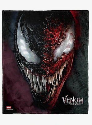 Marvel Venom Split Poster Silk Touch Throw Blanket