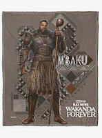 Marvel Black Panther Mbaku Silk Touch Throw Blanket