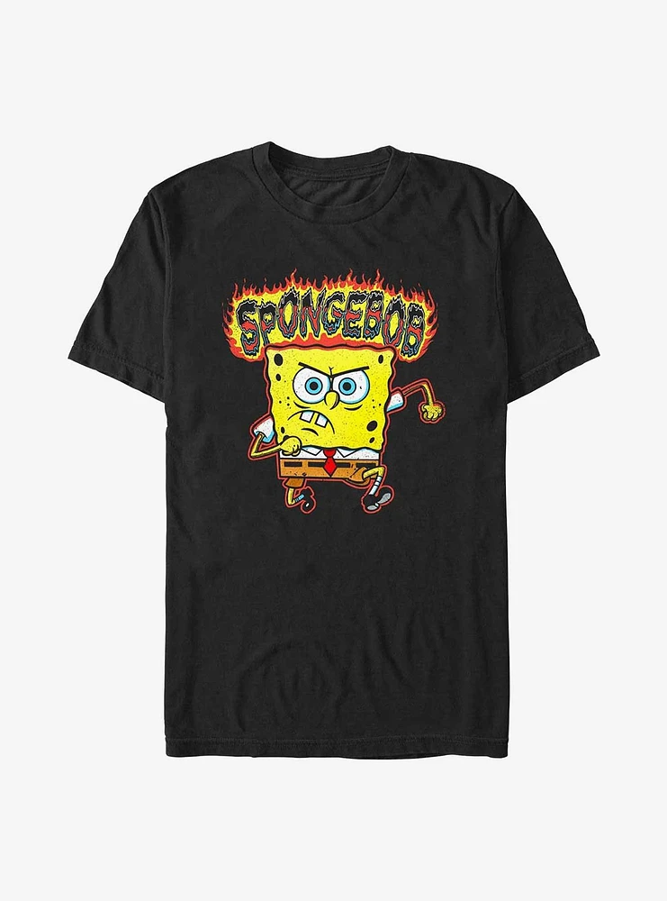 Spongebob Squarepants Flame Big & Tall T-Shirt