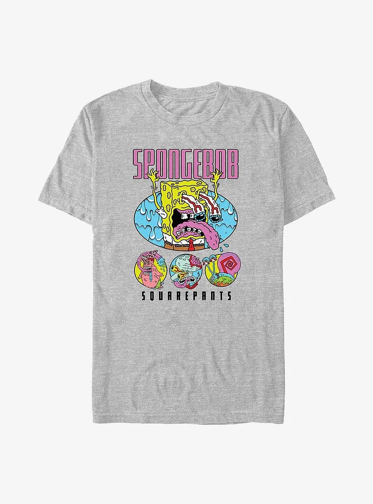 Spongebob Squarepants Circled Wild Big & Tall T-Shirt