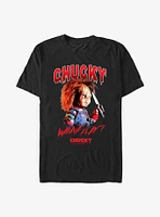 Chucky Creepy Type Big & Tall T-Shirt