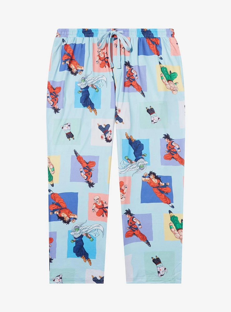 Dragon Ball Z Characters Allover Print Women's Plus Sleep Pants